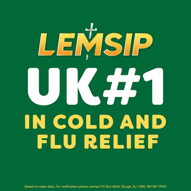 Lemsip Cold & Flu Original Lemon x10 - gallery image 5