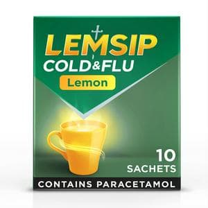 Lemsip Cold & Flu Original Lemon x10