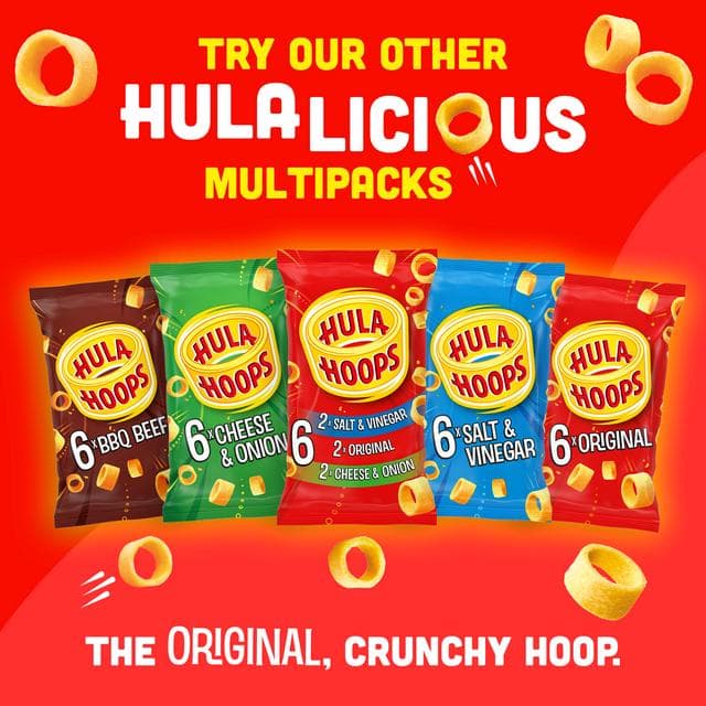 Hula Hoops Original Potato Ring Crisps 6x24g - gallery image 2