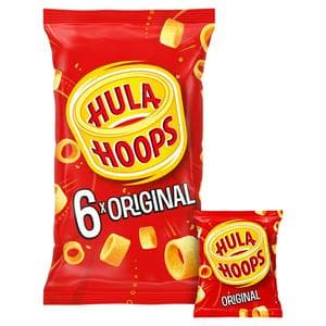 Hula Hoops Original Potato Ring Crisps 6x24g