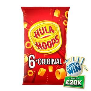 Hula Hoops Original Potato Ring Crisps 6x24g