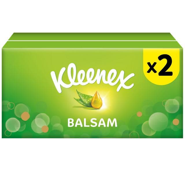 Kleenex Balsam Tissues 2x64 Sheets - gallery image 1