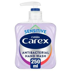 Carex 250ml Sensitive Antibacterial Handwash
