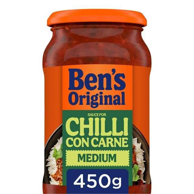 Bens Original Medium Chilli Con Carne Sauce 450g - gallery image 1