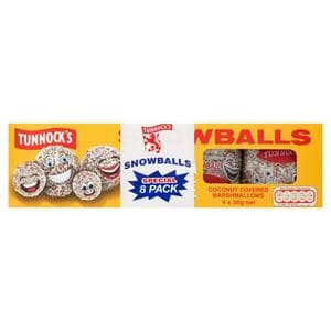 Tunnock's Snowballs Coconut Covered Marshmallows 8x30g