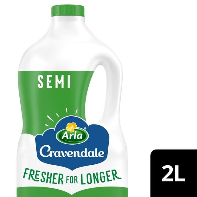 Cravendale Filtered Fresh Semi Skimmed Milk 2L Fresher for Longer - gallery image 1