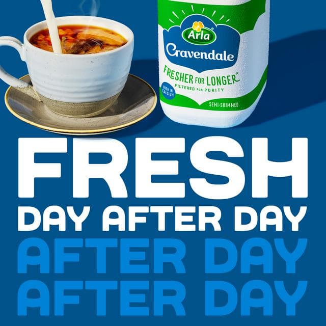 Cravendale Filtered Fresh Semi Skimmed Milk 2L Fresher for Longer - gallery image 3