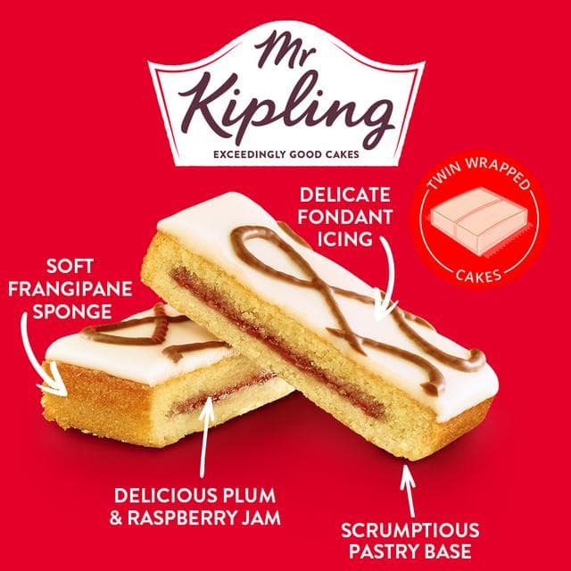 Mr Kipling Bakewell Cake Slices X6 - gallery image 2