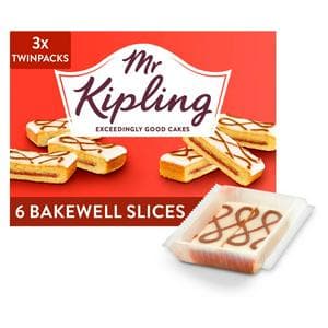 Mr Kipling Bakewell Cake Slices X6