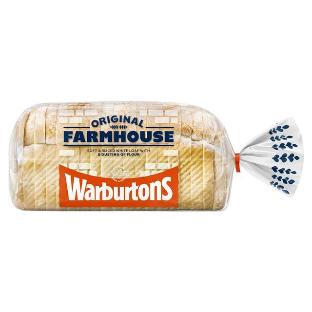 Warburtons Soft Farmhouse Thick Sliced White Bread 800g - gallery image 1