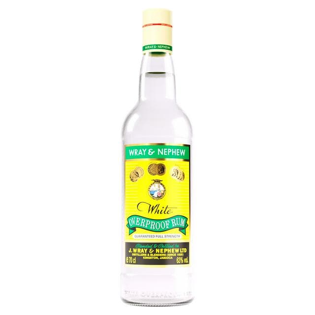 Wray and Nephew Rum, 63% ABV - White Overproof Jamaica Rum 70cl - gallery image 1