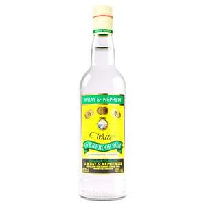 Wray and Nephew Rum, 63% ABV - White Overproof Jamaica Rum 70cl