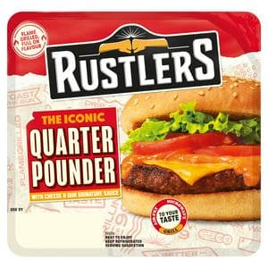 Rustlers Microwave Quarter Pounder 190g (Serves 1)