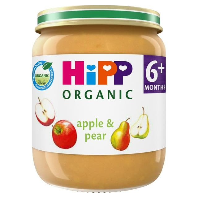 HiPP Organic Apple & Pear Baby Food Jar 6+ Months 125g - gallery image 1
