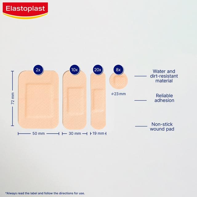 Elastoplast Water Resistant Plastic All-Purpose Plasters x40 - gallery image 3