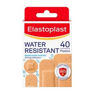 Elastoplast Water Resistant Plastic All-Purpose Plasters x40