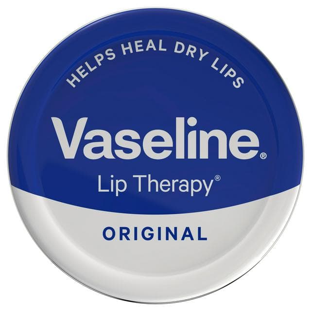 Vaseline Lip Therapy Original Lip Balm Tin Soothes Dry Cracked Lips 20g - gallery image 1
