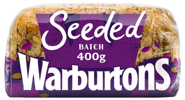 Warburtons Seeded Thick Sliced White Bread 400g - gallery image 2