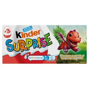 Kinder Surprise Milk Chocolate Eggs Multipack 3x20g