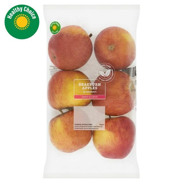 Sainsbury's Braeburn Apples x6 - gallery image 1