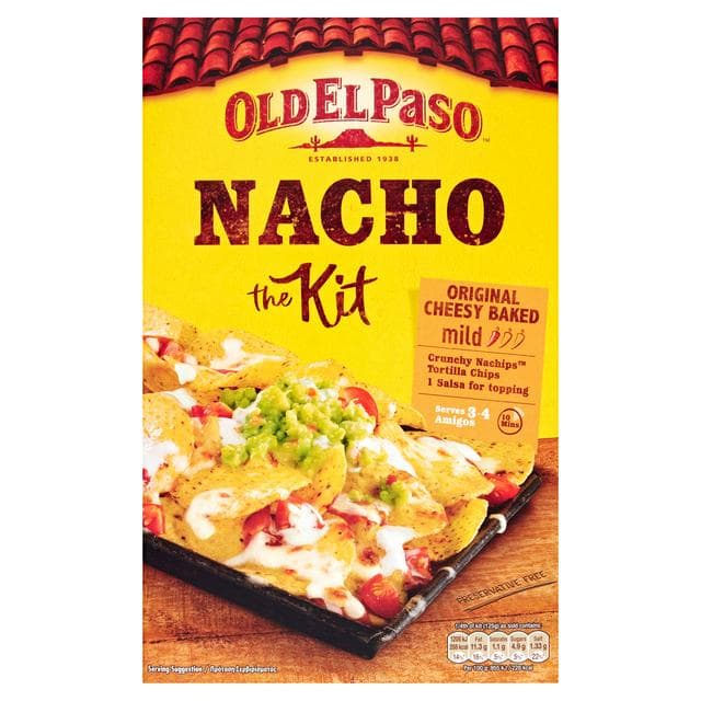 Old El Paso Mexican Original Cheesy Baked Nacho Kit 505g - gallery image 1