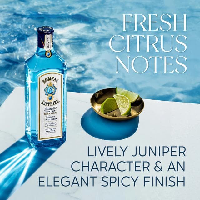 Bombay Sapphire London Dry Gin 100cl - gallery image 4