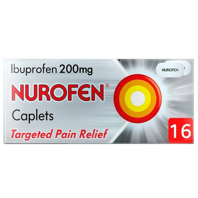 Nurofen Ibuprofen Pain Relief 200mg Caplets x16 - gallery image 1