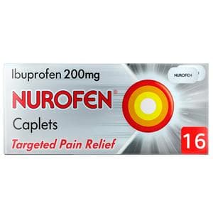 Nurofen Ibuprofen Pain Relief 200mg Caplets x16