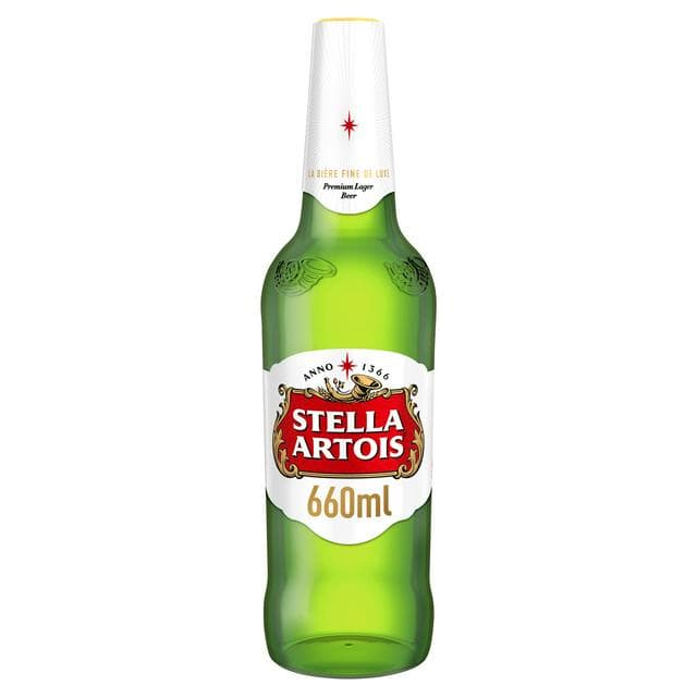 Stella Artois Premium Lager Beer Bottle 660ml - gallery image 1