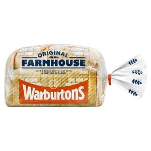 Warburtons Soft Farmhouse Medium Sliced Bread 400g