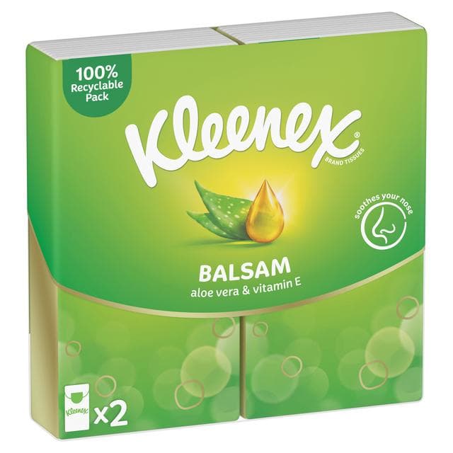 Kleenex Balsam Pocket Pack 2x9 Sheets - gallery image 2