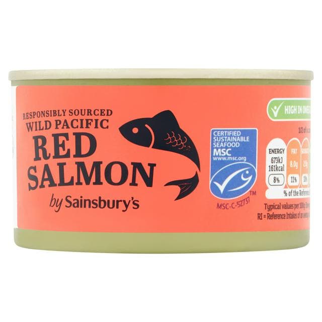 Sainsbury's Wild Pacific Red Salmon 212g - gallery image 1