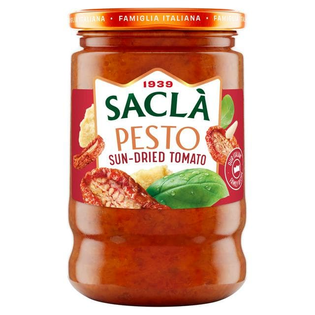 Sacla Sun Dried Tomato Pesto 190g - gallery image 1