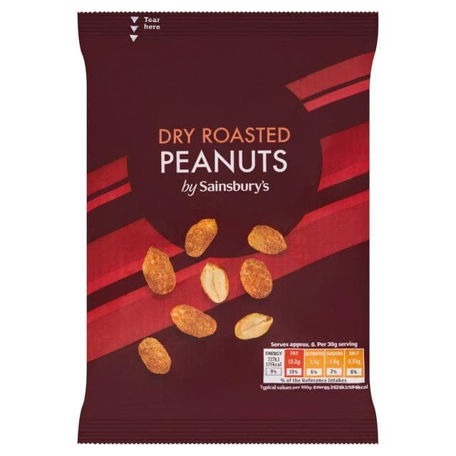 Sainsbury's Dry Roasted Jumbo Peanuts 200g - gallery image 1
