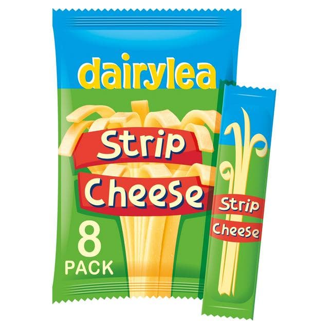 Dairylea Strip Cheese 8 x 17.5g - gallery image 1