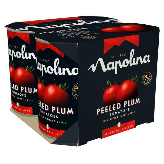 Napolina Peeled Plum Tomatoes 4x400g - gallery image 1