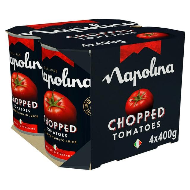Napolina Chopped Tomatoes 4x400g - gallery image 1