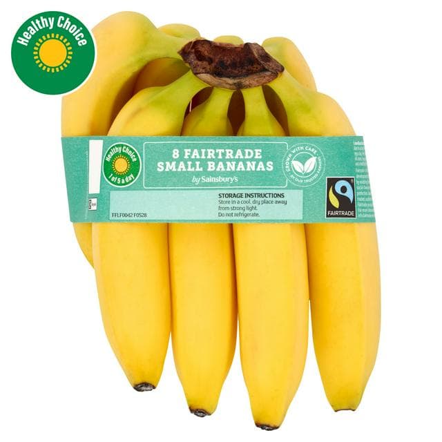 Sainsbury's Small Bananas, Fairtrade x8 - gallery image 1