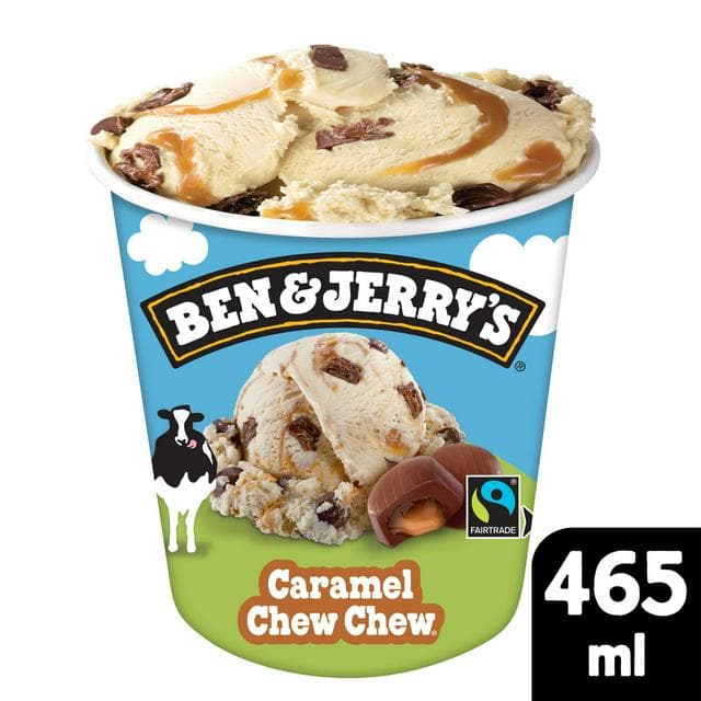 Ben & Jerry's Caramel Chew Chew Ice Cream Tub 465ml - gallery image 1