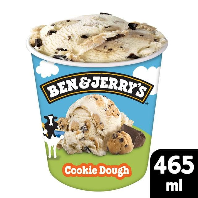Ben & Jerry's Cookie Dough Vanilla Ice Cream Tub 465ml - gallery image 1