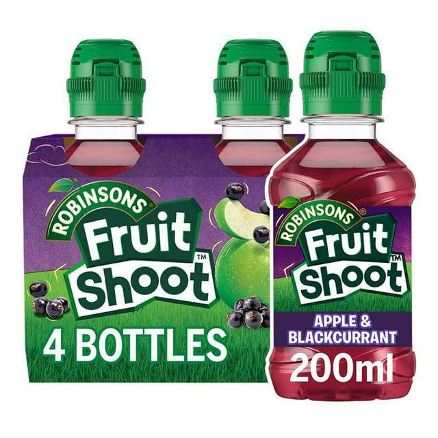 Fruit Shoot Apple & Blackcurrant Kids Juice Drink 4x200ml - gallery image 1