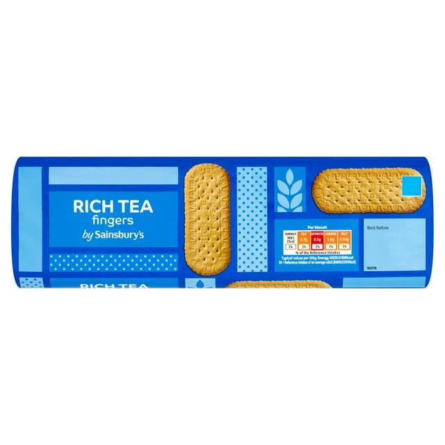 Sainsbury's Rich Tea Fingers, Fingers 250g - gallery image 1