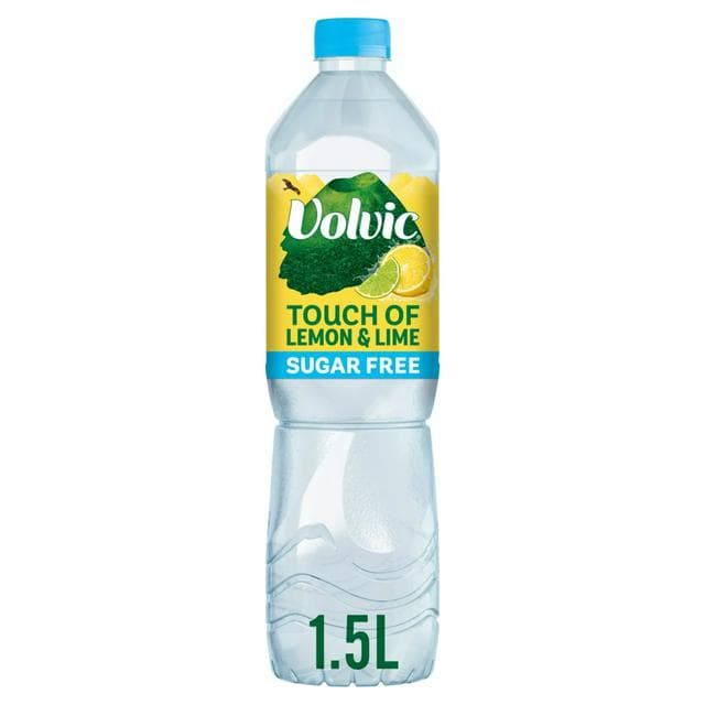 Volvic Touch of Fruit Sugar Free Lemon & Lime Flavoured Water 1.5L - gallery image 1