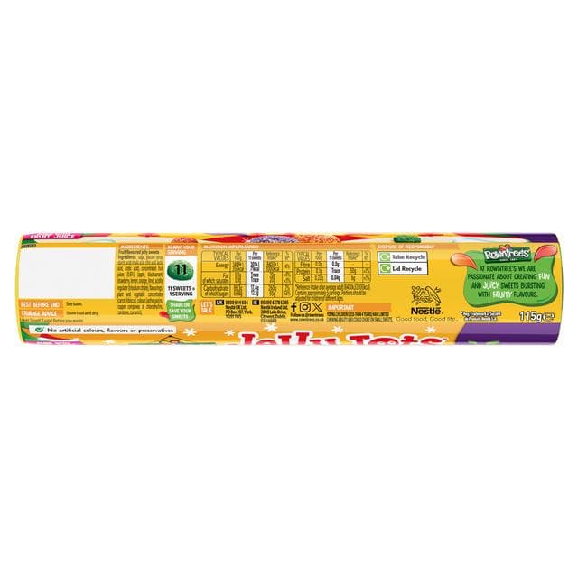 Rowntree's 115g Jelly Tots Sweets Giant Tube - gallery image 2