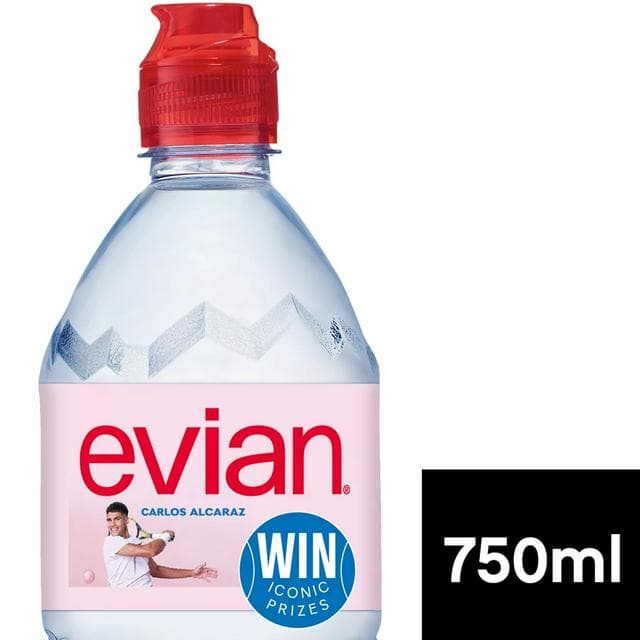 Evian Natural Bottled Mineral Still Water 750ml - gallery image 1