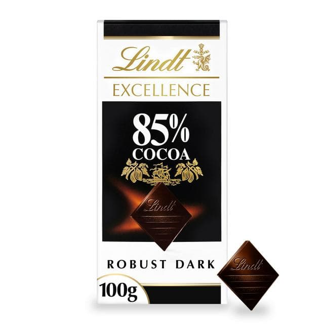 Lindt Excellence Dark 85% Cocoa Chocolate Bar 100g - gallery image 1