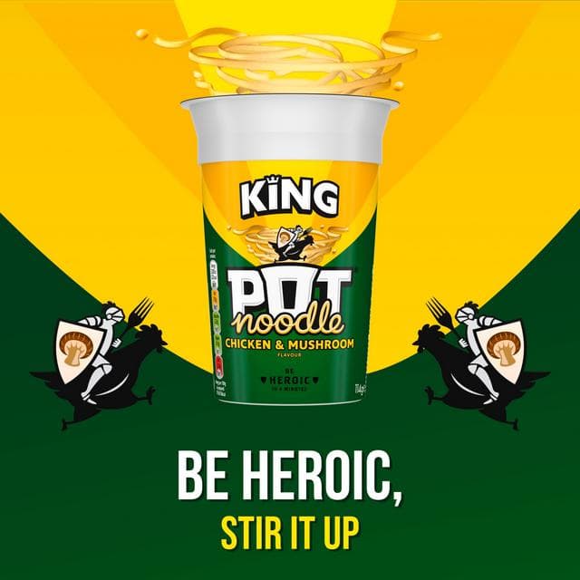 Pot Noodle King Pot Chicken & Mushroom 114g - gallery image 3