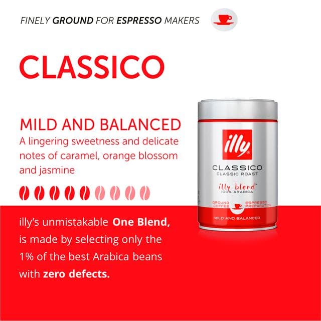 illy Espresso Medium Roast Ground Coffee 250g - gallery image 3
