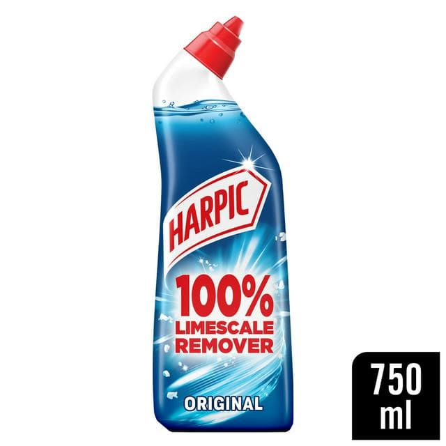 Harpic 100% Limescale Remover Toilet Cleaner Gel Fresh Scent 750ml - gallery image 1
