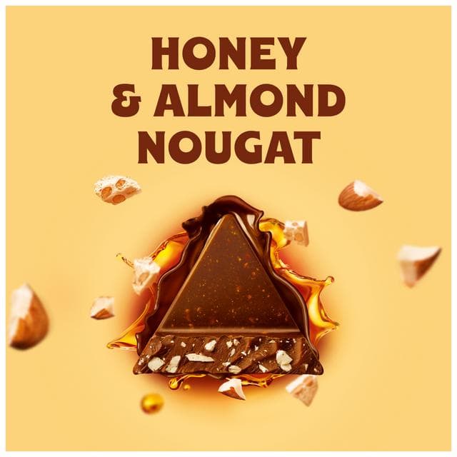 Toblerone Milk Chocolate with Honey & Almond Nougat Gifting Bar 340g - gallery image 6